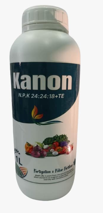 Kanon NPK 24:24:18+TE 1L foliar fertilizer bottle alternate view